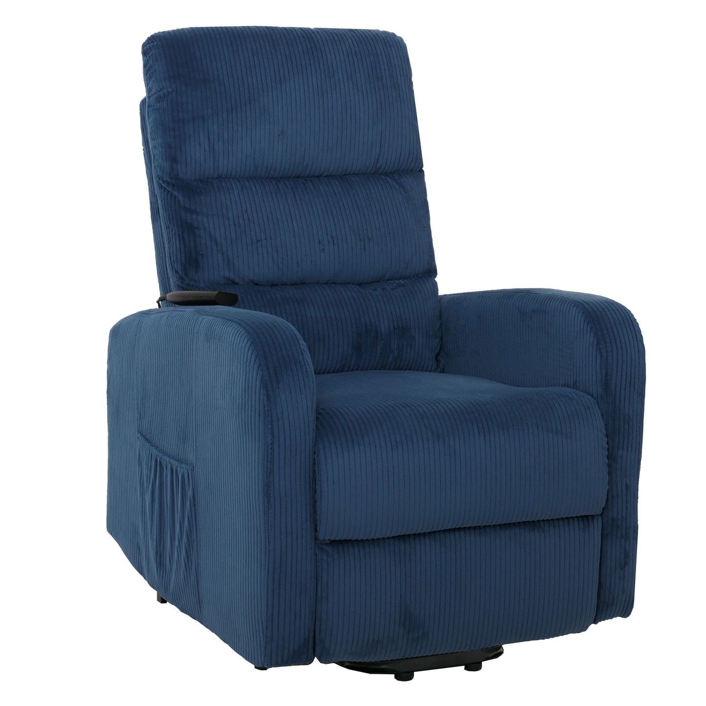 Cosmo Casa - TV Relaxstoel - Sta-Op Functie - Metaal - Textielkoord - Blauw