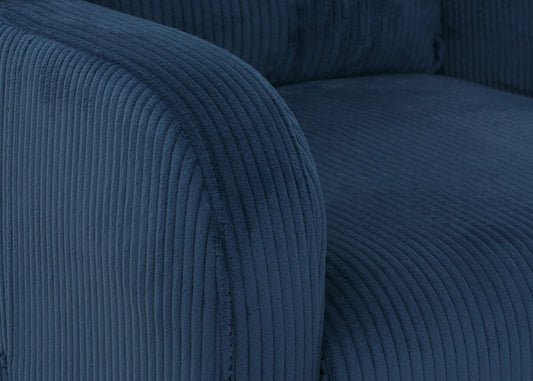 Cosmo Casa - TV Relaxstoel - Sta-Op Functie - Metaal - Textielkoord - Blauw