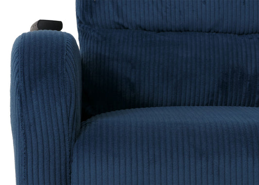 Cosmo Casa - TV Relaxstoel - Sta-Op Functie - Metaal - Textielkoord - Blauw