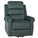 Cosmo Casa - TV-Relaxstoel - Relaxfauteuil met Ligfunctie, Massage en Verwarming - Chenille Textiel - Blauwgroen