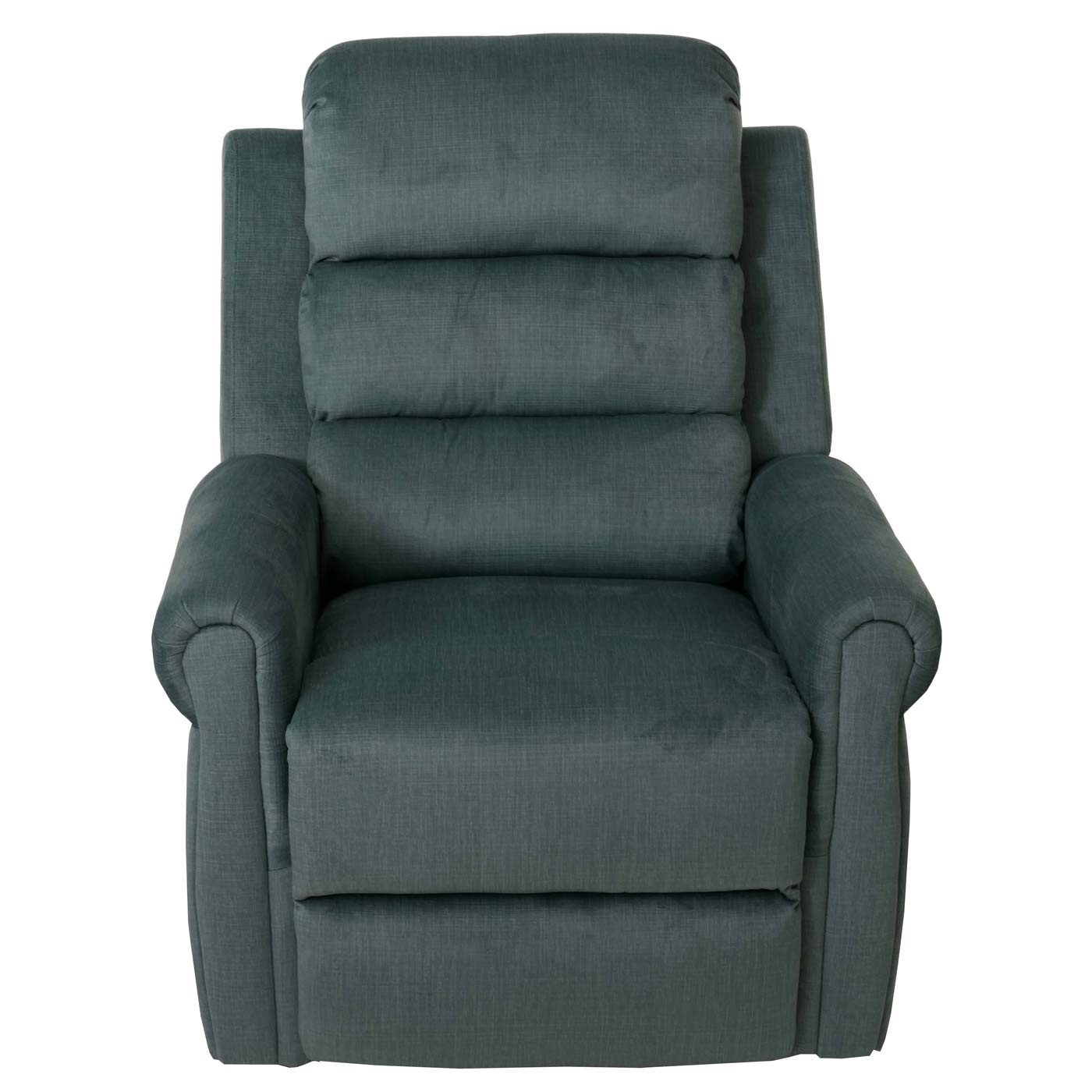 Cosmo Casa - TV-Relaxstoel - Relaxfauteuil met Ligfunctie, Massage en Verwarming - Chenille Textiel - Blauwgroen