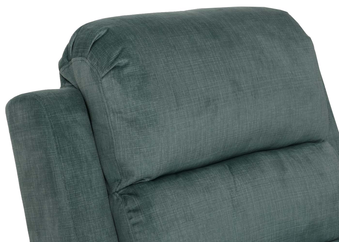 Cosmo Casa - TV-Relaxstoel - Relaxfauteuil met Ligfunctie, Massage en Verwarming - Chenille Textiel - Blauwgroen
