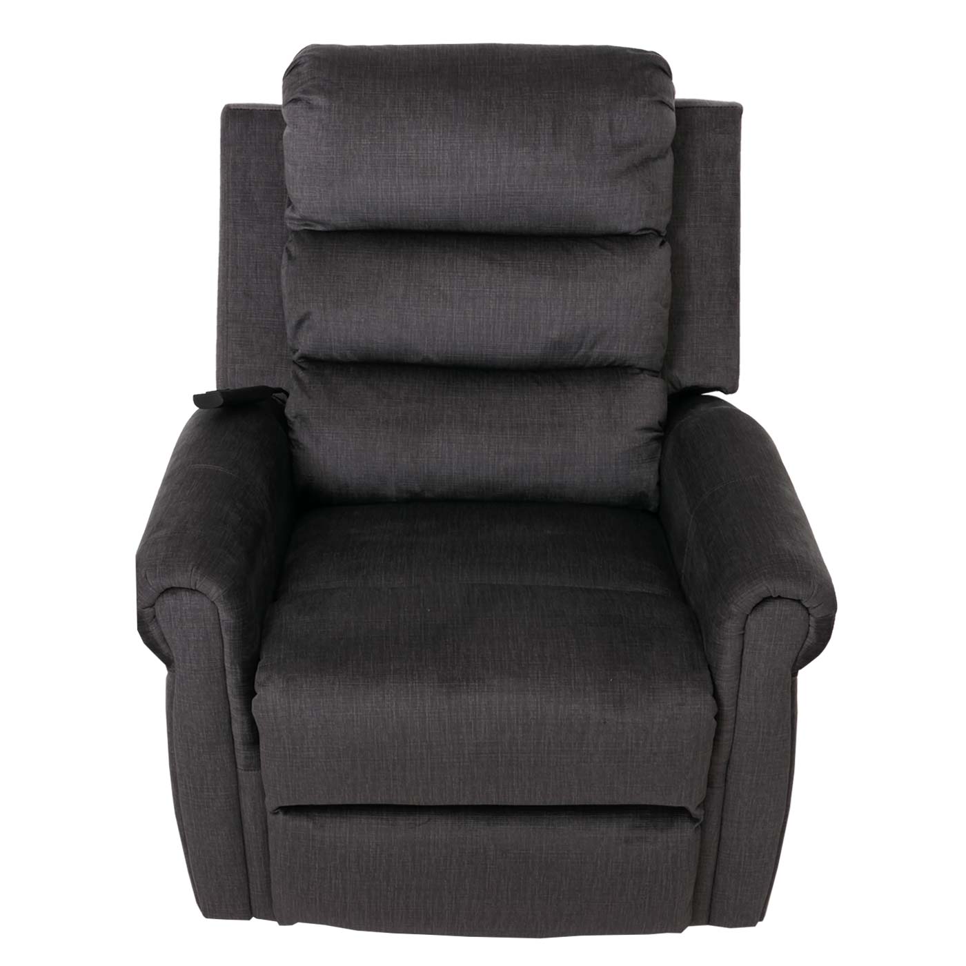 Cosmo Casa - TV-Relaxstoel - Relaxfauteuil met Ligfunctie, Massage en Verwarming - Chenille Textiel - Donkergrijs