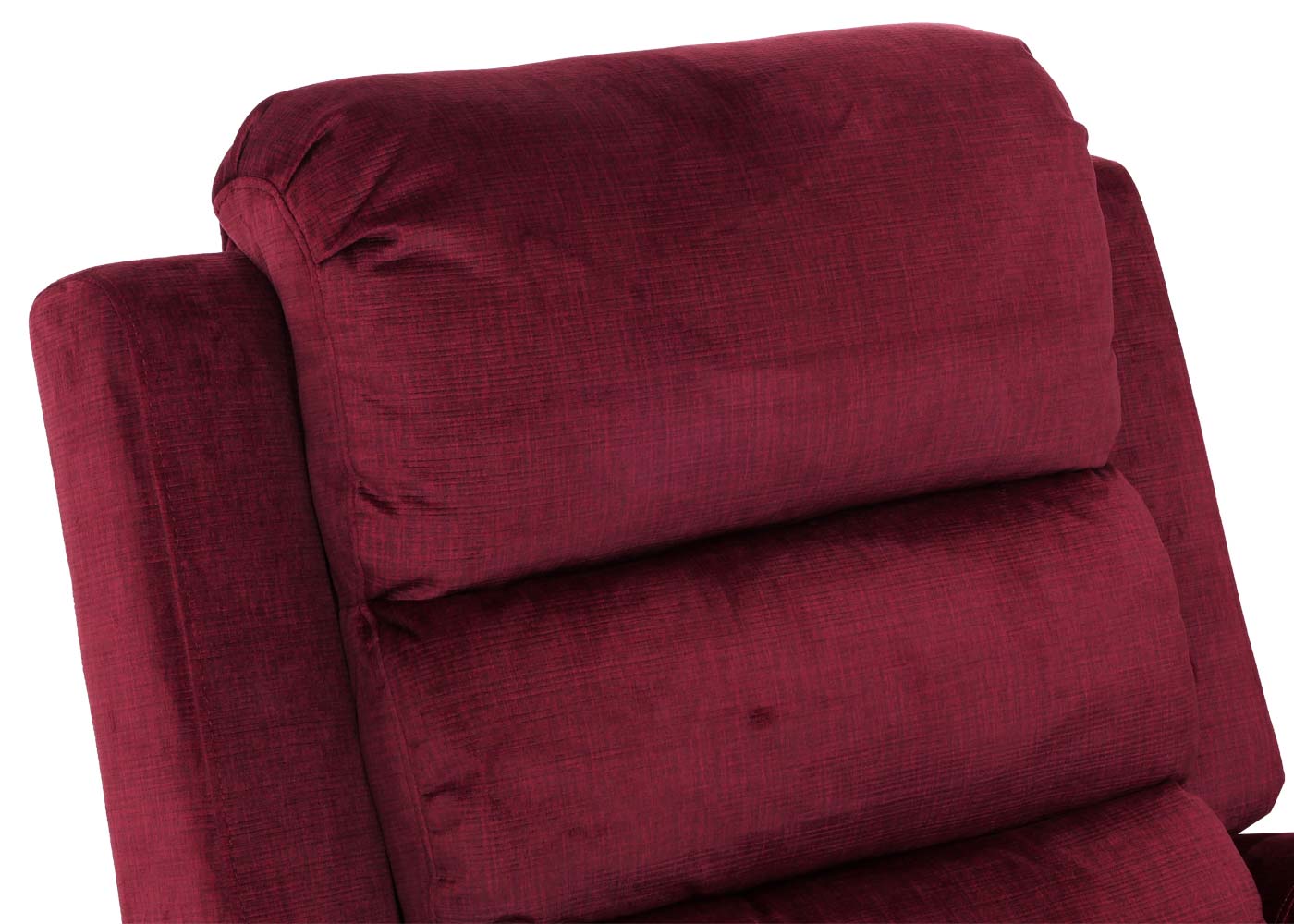Cosmo Casa - TV-Stoel - Relaxfauteuil met Ligfunctie en Opstahulp - Massage en Verwarming - Chenille Stof - Bordeaux
