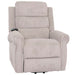 Cosmo Casa - TV-Stoel - Relaxfauteuil met Ligfunctie en Opstahulp - Massage en Verwarming - Corduroy Stof - Lichtgrijs