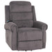 Cosmo Casa - TV-Stoel - Relaxfauteuil met Ligfunctie en Opstahulp - Massage en Verwarming - Corduroy Stof - Donkergrijs