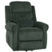 Cosmo Casa - TV-Stoel - Relaxfauteuil met Ligfunctie en Opstahulp - Massage en Verwarming - Snoer Stof - Groen