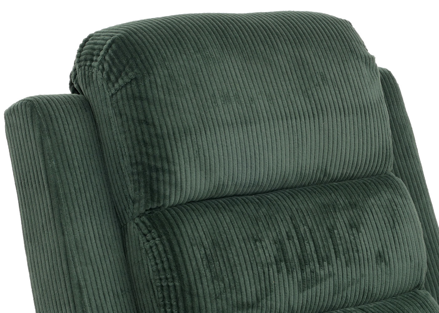 Cosmo Casa - TV-Stoel - Relaxfauteuil met Ligfunctie en Opstahulp - Massage en Verwarming - Snoer Stof - Groen