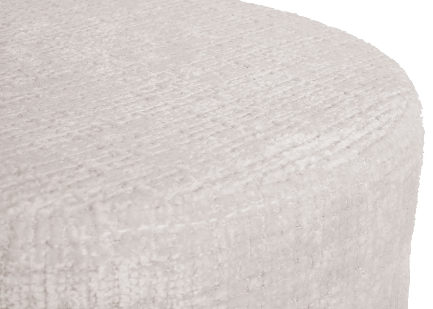 Cosmo Casa - Make-up Kruk - In Hoogte Verstelbaar & Draaibaar - Chenille Stof - Crèmewit