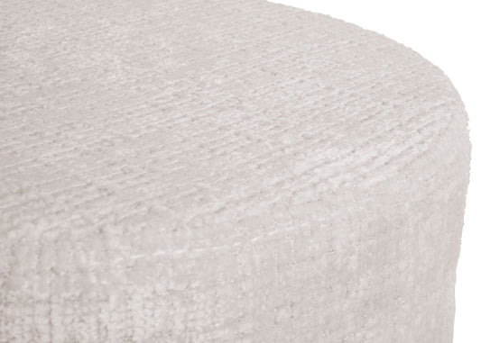 Cosmo Casa - Make-up Kruk - In Hoogte Verstelbaar & Draaibaar - Chenille Stof - Crèmewit