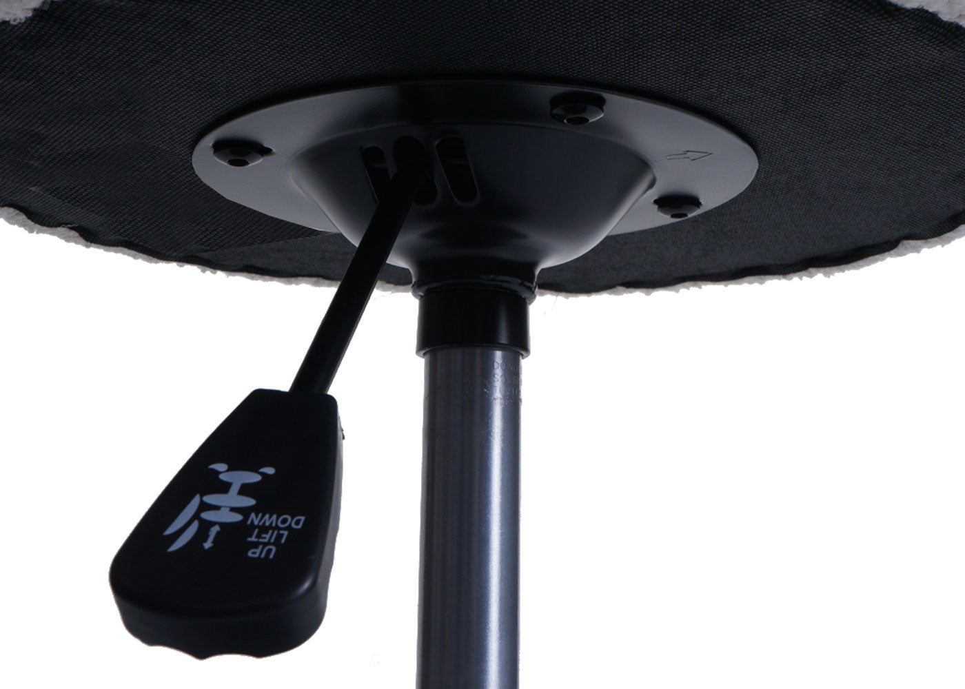 Cosmo Casa - Make-up Kruk - In Hoogte Verstelbaar & Draaibaar - Boucle Stof - Beige