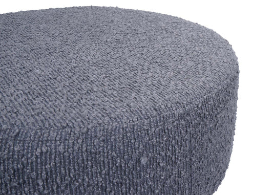 Cosmo Casa - Make-up Kruk - In Hoogte Verstelbaar & Draaibaar - Boucle Stof - Donkergrijs