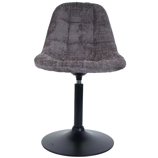 Cosmo Casa - Set van 2 Eetkamerstoelen - Keukenstoelen - Draaistoelen - Staal - Stoftextiel Chenille - 465gm - FSC - Bruin