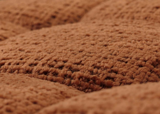 Cosmo Casa - Set van 2 Barkrukken - Barstoel - In Hoogte Verstelbaar & Draaibaar - Chenille Stof - Terracotta