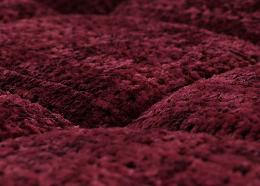 Cosmo Casa - Set van 2 Barkrukken - Barstoel - In Hoogte Verstelbaar & Draaibaar - Chenille Stof - Bordeaux