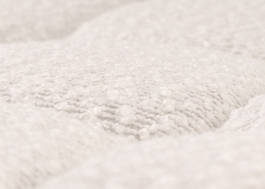 Cosmo Casa - Set van 2 Barkrukken - Barstoel - In Hoogte Verstelbaar & Draaibaar - Boucle Stof - Crèmewit