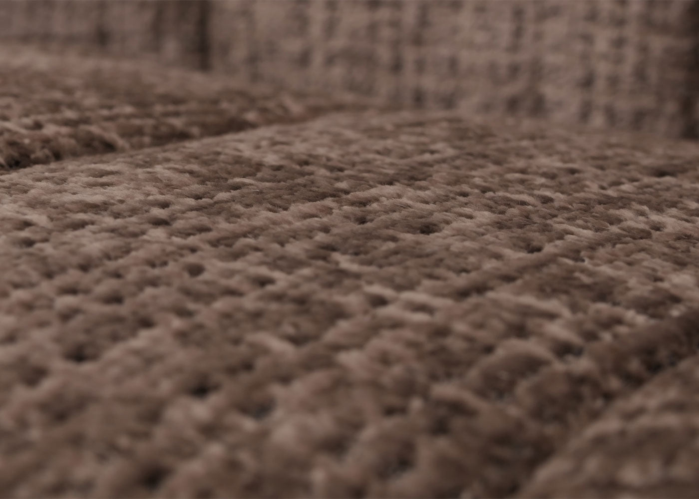 Cosmo Casa - Schommelstoel - Relaxstoel - Hout - FSC Gecertificeerd - Stoftextiel Chenille - 465gm - Bruin - Frame Walnootlook