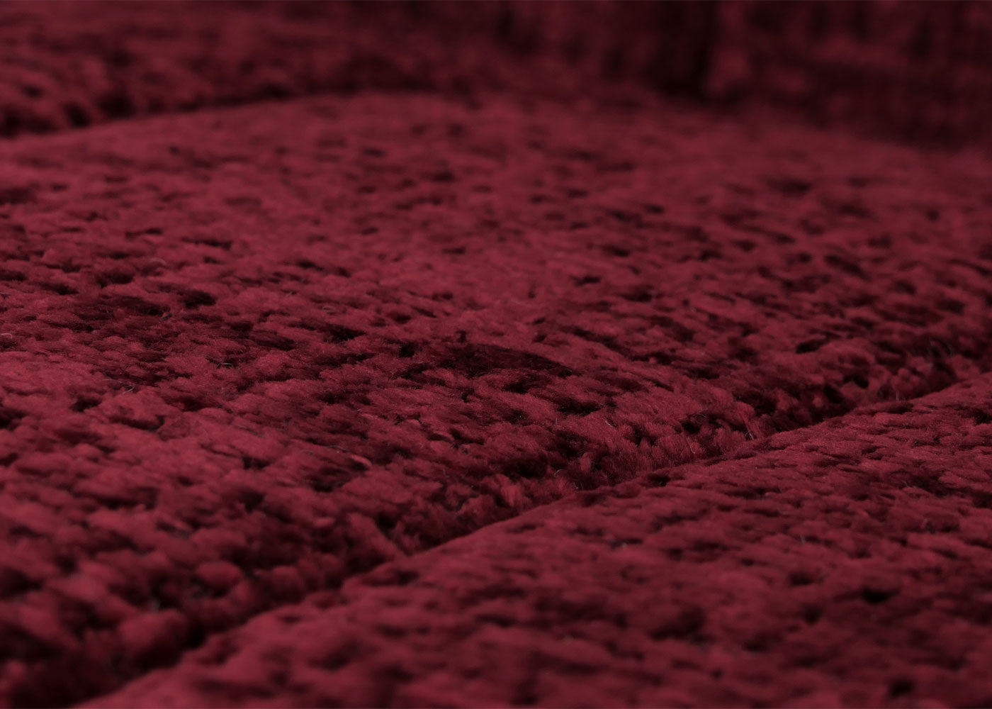 Cosmo Casa - Schommelstoel - Relaxstoel - Hout - FSC Gecertificeerd - Stoftextiel Chenille - 465gm - Bordeaux - Frame Walnootlook