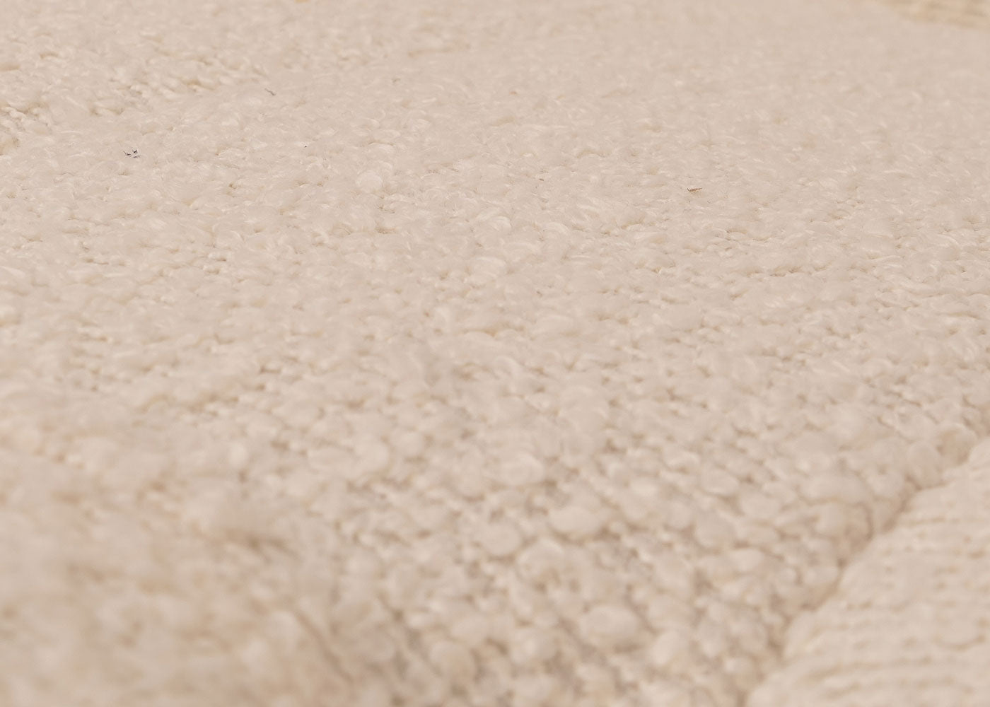 Cosmo Casa - Schommelstoel - Relaxstoel - Hout - FSC Gecertificeerd - Stoftextiel Bouclé - 450gm - Crème - Frame Walnootlook