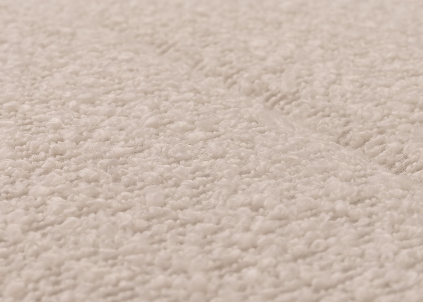 Cosmo Casa - Schommelstoel - Relaxstoel - Hout - FSC Gecertificeerd - Stoftextiel Bouclé - 450gm - Beige - Frame Walnootlook