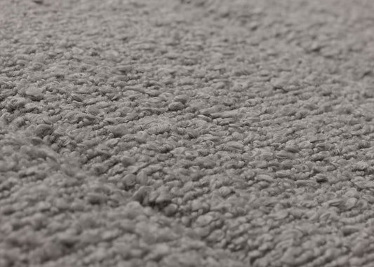 Cosmo Casa - Schommelstoel - Relaxstoel - Hout - FSC Gecertificeerd - Stoftextiel Bouclé - 450gm - Grijs - Frame Walnootlook