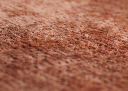 Cosmo Casa - Eetkamerstoel - Keukenstoel - Gestoffeerde Stoel - Hout - Stoftextiel Chenille - 465gm - FSC - Terracotta