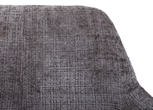 Cosmo Casa - Eetkamerstoel - Keukenstoel - Gestoffeerde Stoel - Hout - Stoftextiel Chenille - 465gm - FSC - Bruin