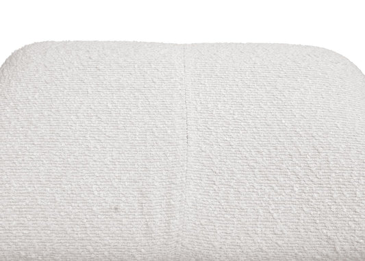 Cosmo Casa - Eetkamerstoel - Keukenstoel - Gestoffeerde Stoel - Hout - Stoftextiel Bouclé - 450gm - FSC - Crème