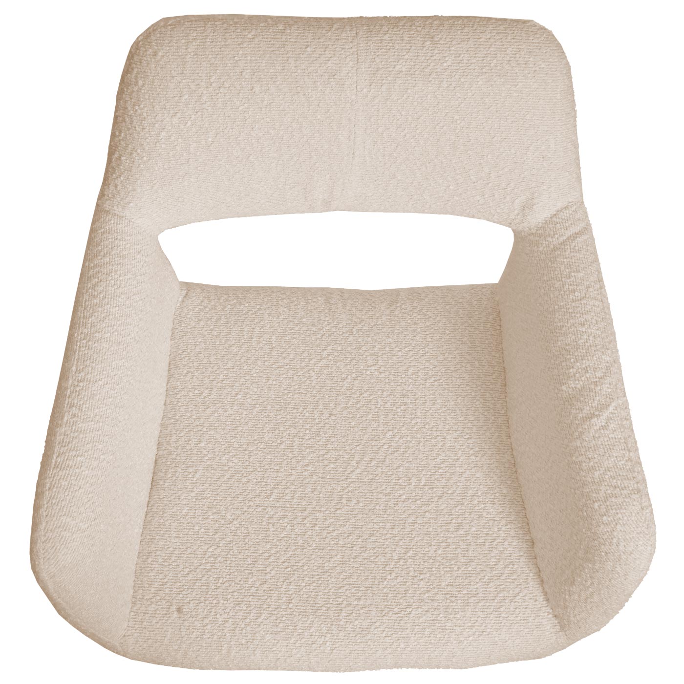 Cosmo Casa - Eetkamerstoel - Keukenstoel - Gestoffeerde Stoel - Hout - Stoftextiel Bouclé - 450gm - FSC - Beige