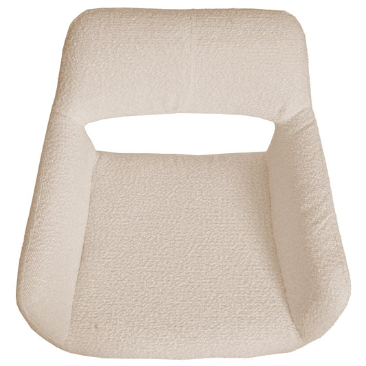 Cosmo Casa - Eetkamerstoel - Keukenstoel - Gestoffeerde Stoel - Hout - Stoftextiel Bouclé - 450gm - FSC - Beige