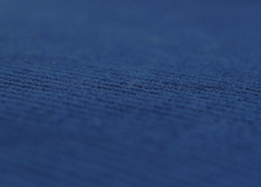 Cosmo Casa - Eetkamerstoel - Keukenstoel - Gestoffeerde Stoel - Hout - Stoftextielkoord - 400gm - FSC - Blauw