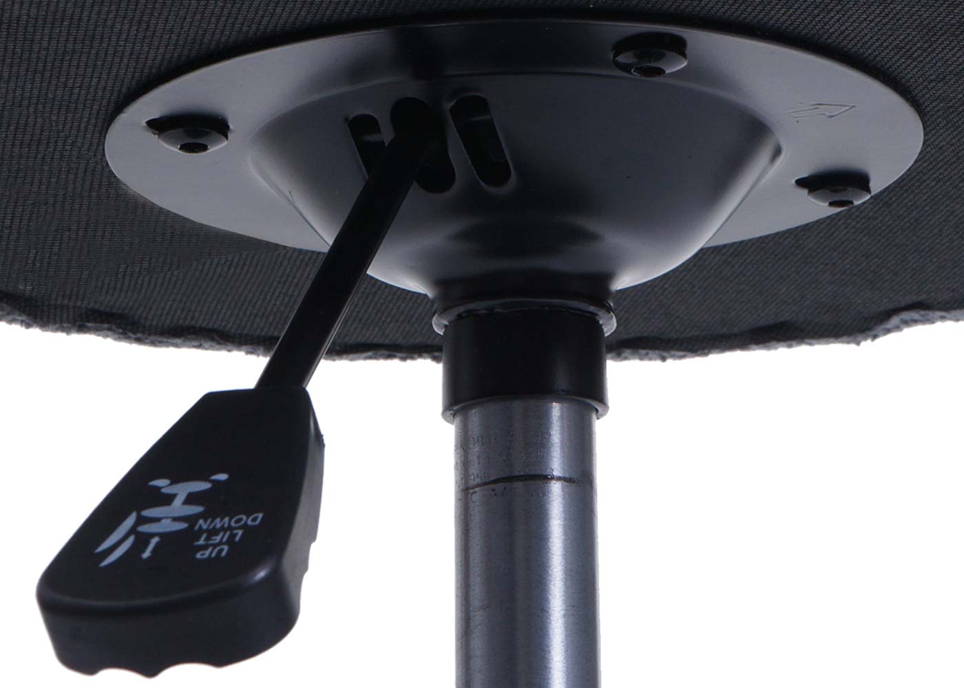 Cosmo Casa - Set van 2 Krukken - In Hoogte Verstelbaar & Draaibaar - Chenille Stof - Donkergrijs