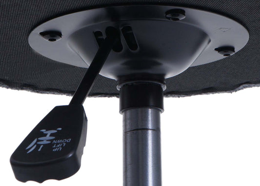 Cosmo Casa - Set van 2 Krukken - In Hoogte Verstelbaar & Draaibaar - Chenille Stof - Donkergrijs