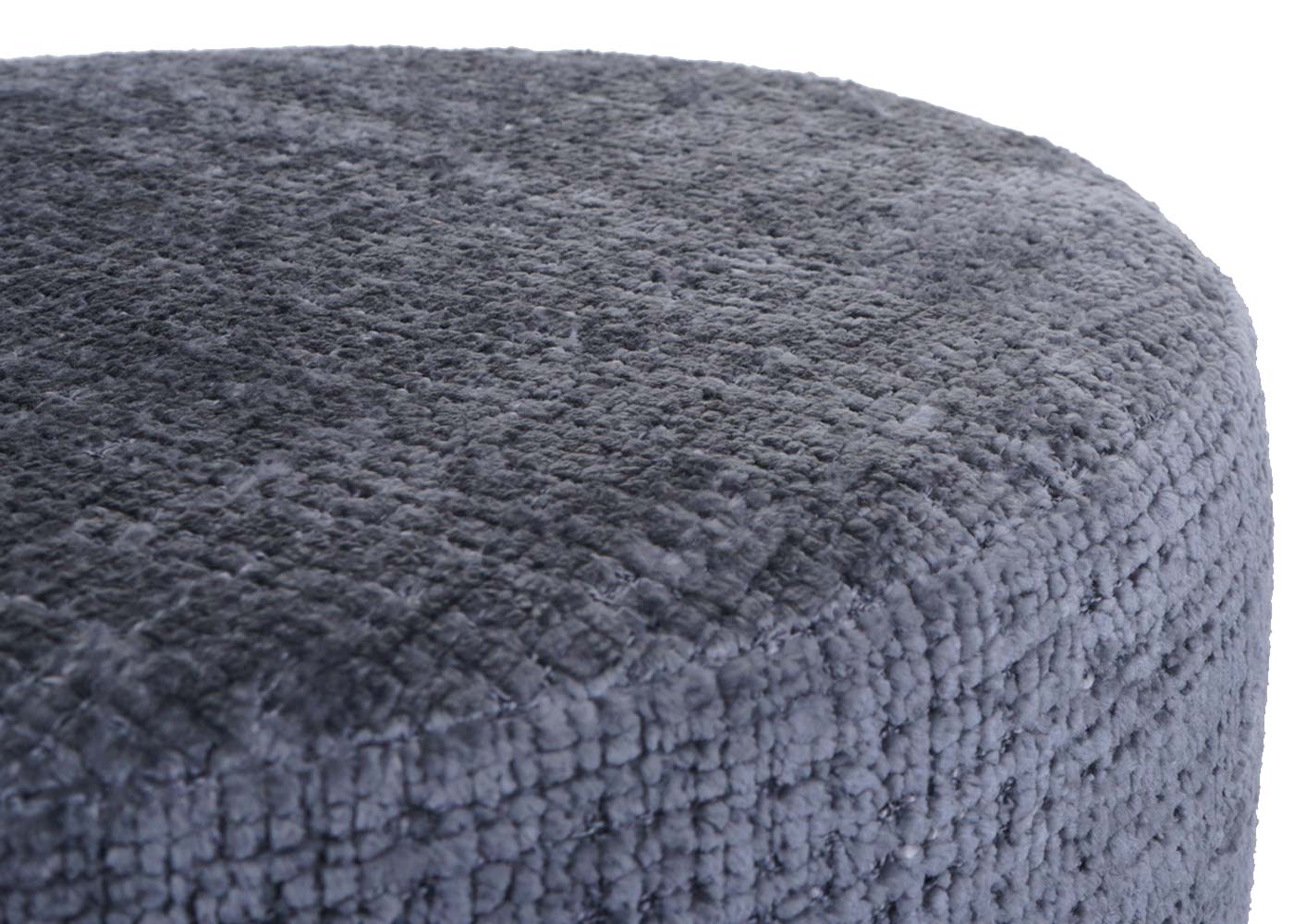 Cosmo Casa - Set van 2 Krukken - In Hoogte Verstelbaar & Draaibaar - Chenille Stof - Donkergrijs