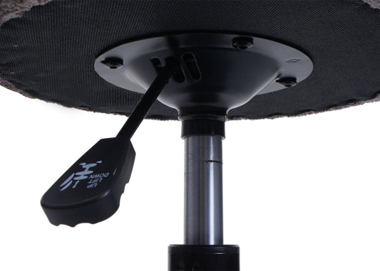 Cosmo Casa - Set van 2 Krukken - In Hoogte Verstelbaar & Draaibaar - Chenille Stof - Bruin