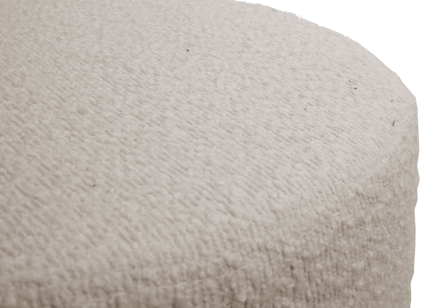 Cosmo Casa - Set van 2 Krukken - Make-up Kruk - In Hoogte Verstelbaar & Draaibaar - Boucle Stof - Crèmewit