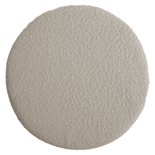 Cosmo Casa - Set van 2 Krukken - Make-up Kruk - In Hoogte Verstelbaar & Draaibaar - Boucle Stof - Crèmewit