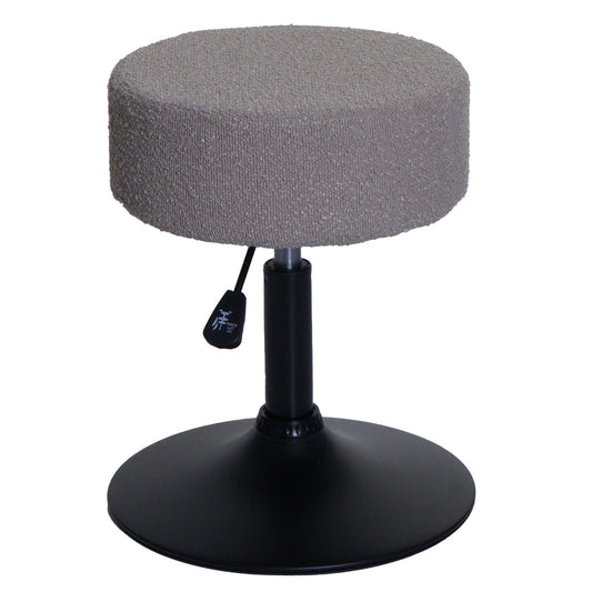 Cosmo Casa - Set van 2 Krukken - Make-up Kruk - In Hoogte Verstelbaar & Draaibaar - Boucle Stof - Taupe