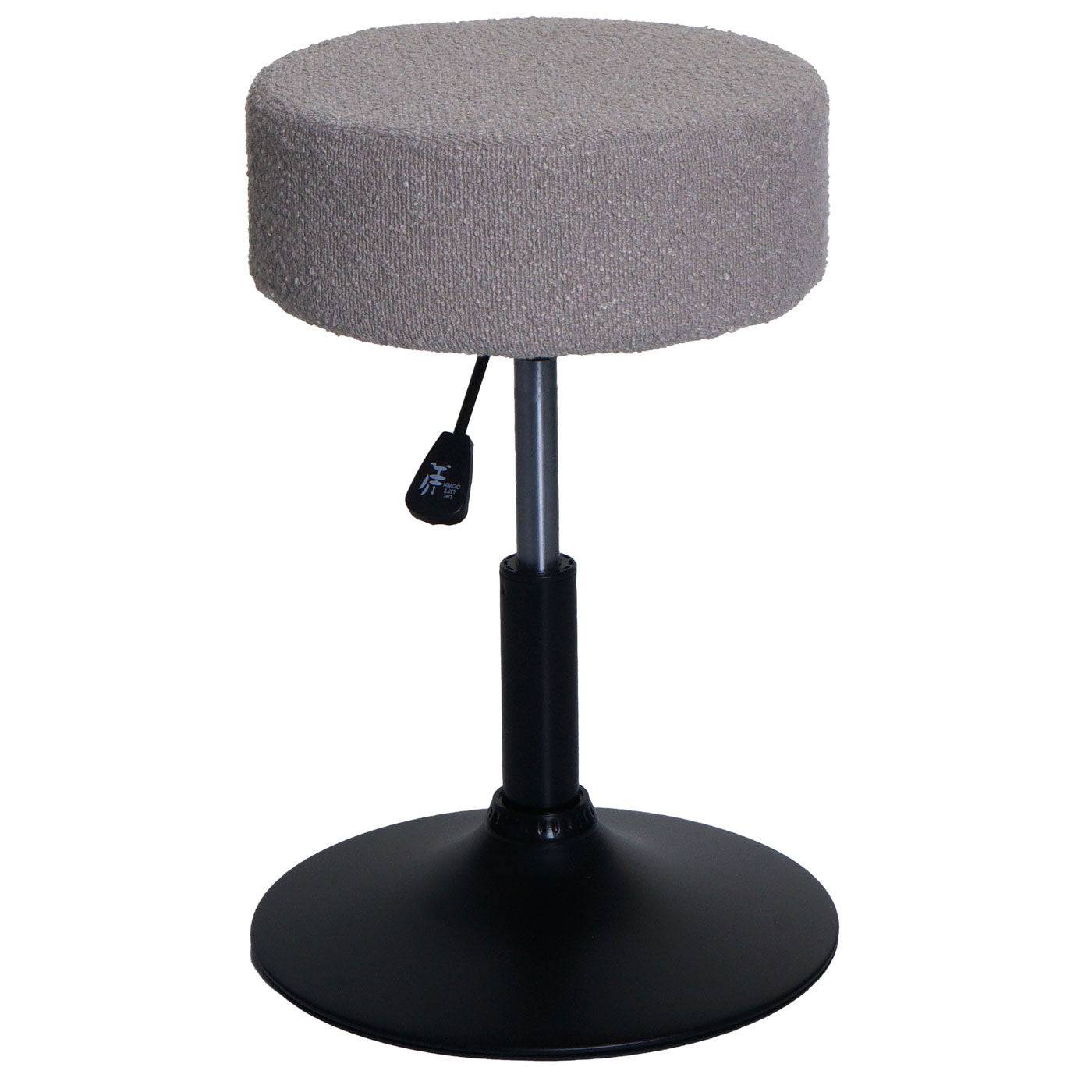 Cosmo Casa - Set van 2 Krukken - Make-up Kruk - In Hoogte Verstelbaar & Draaibaar - Boucle Stof - Taupe