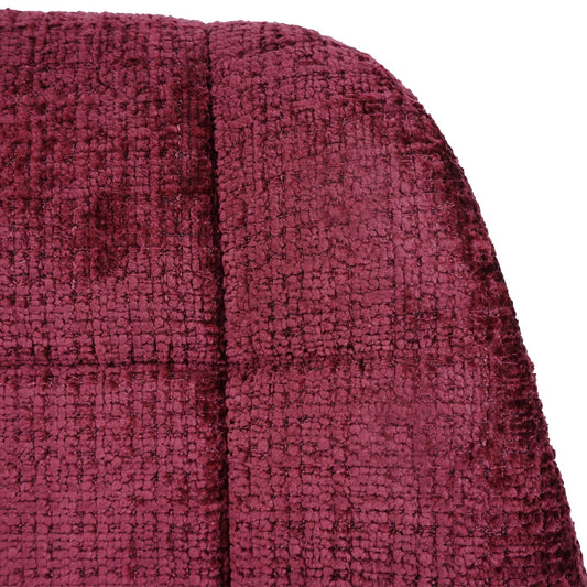 Cosmo Casa - Eetkamerstoel - Keukenstoel - Draaistoel - Staal - Stoftextiel Chenille - 465gm - FSC - Bordeaux