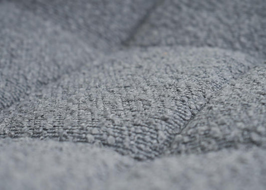 Cosmo Casa - Eetkamerstoel - Keukenstoel - Draaistoel - Staal - Stoftextiel Bouclé - 450gm - FSC - Donkergrijs