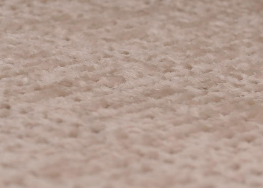 Cosmo Casa - Relaxstoel met Kruk - Schommelstoel - Chenille Stof - Crème - Donker Frame