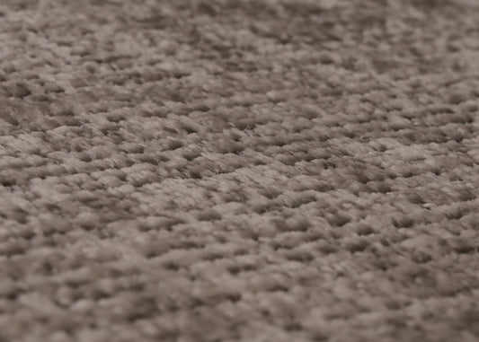 Cosmo Casa - Relaxstoel met Kruk - Schommelstoel - Chenille Stof - Lichtgrijs - Donker Frame