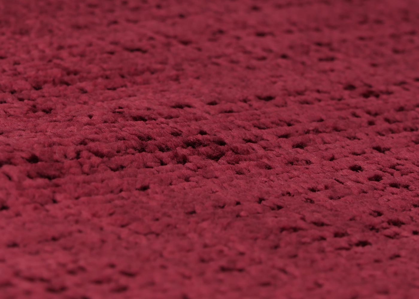 Cosmo Casa - Relaxstoel met Kruk - Schommelstoel - Chenille Stof - Bordeaux - Donker Frame