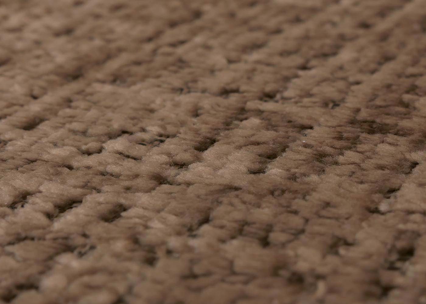 Cosmo Casa - Schommel Relaxstoel met Kruk - Chenille Bekleding - Lichtbruin - Wit Frame