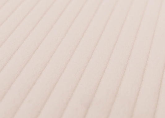 Cosmo Casa - Relax-Schommelstoel met Kruk - Stoffen Koord - Crème - Donker Frame