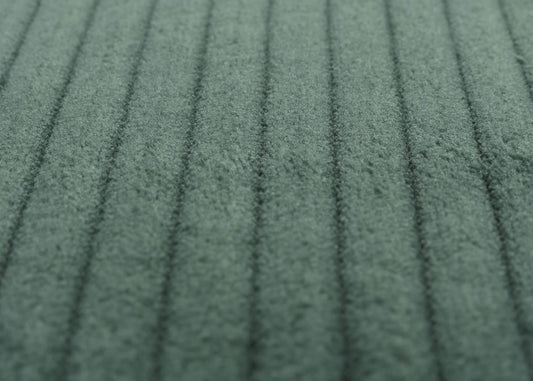 Cosmo Casa - Relax-Schommelstoel met Kruk - Stoffen Koord - Groen - Donker Frame