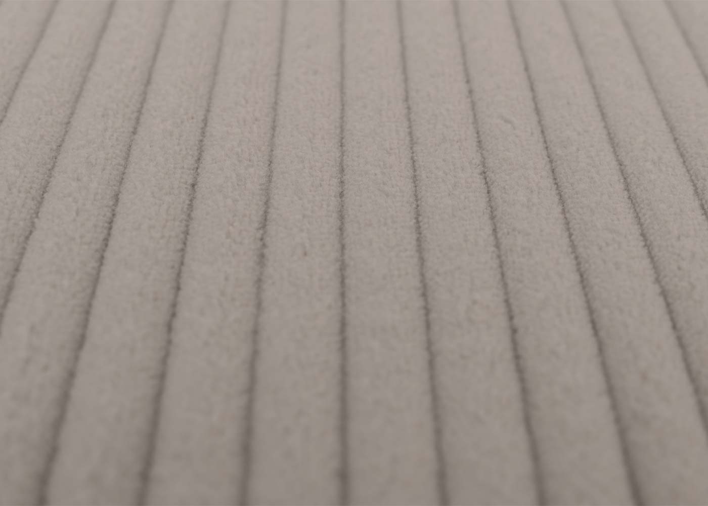 Cosmo Casa - Relax-Schommelstoel met Kruk - Stoffen Koord - Lichtgrijs - Donker Frame