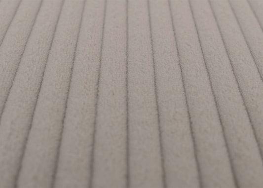 Cosmo Casa - Relax-Schommelstoel met Kruk - Stoffen Koord - Lichtgrijs - Donker Frame