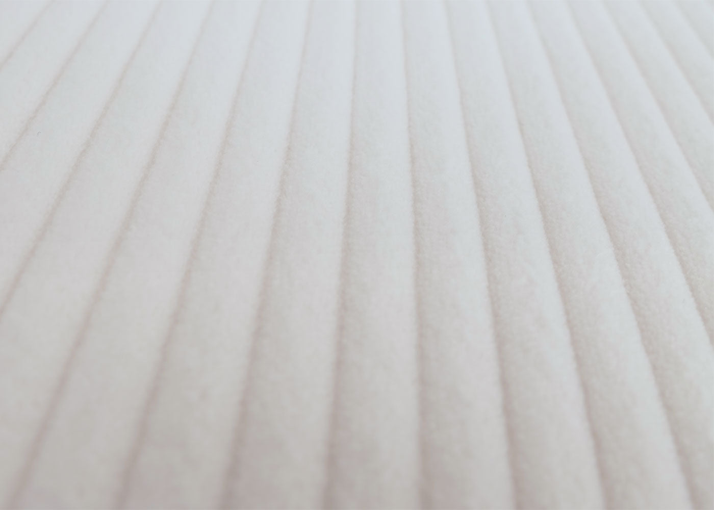 Cosmo Casa - Ontspannings-Schommelstoel met Kruk - Stoffen Koord - Crème - Wit Frame